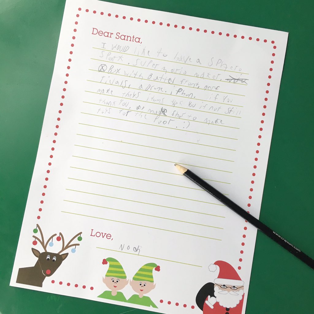 TolukaPaper's tweet photo. 10 days 'til Christmas! Have you written your letter to Santa? 💌#NoTextTuesday #letterstosanta #destinationNorthPole https://t.co/bFn6ID6cUU