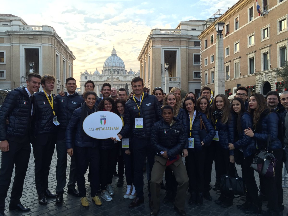 Un #ItaliaTeam e una location da perdere il fiato.