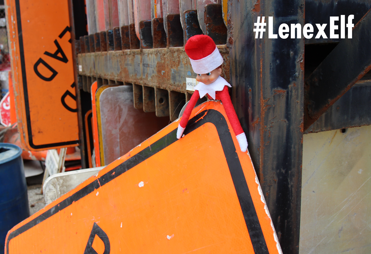cityoflenexa's tweet photo. Bradshaw made Santa a sign with the help of our Municipal Services workers: Reindeer Crossing Ahead! #LenexElf https://t.co/1vsQ3r0uZ5