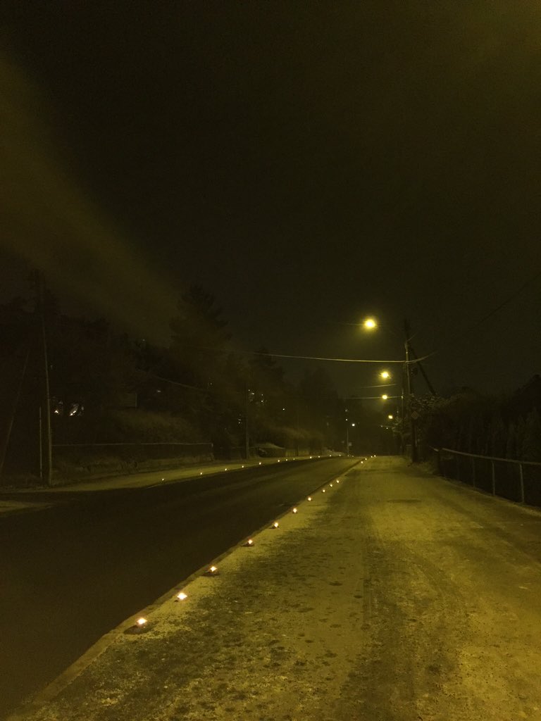 Bra oppslutning om lysaksjonen #tagatatilbake på Abildsø. Tungtransportforbud og #trafikksikkerhet? <a href="/Lan_Marie/">Lan Marie N. Berg</a>