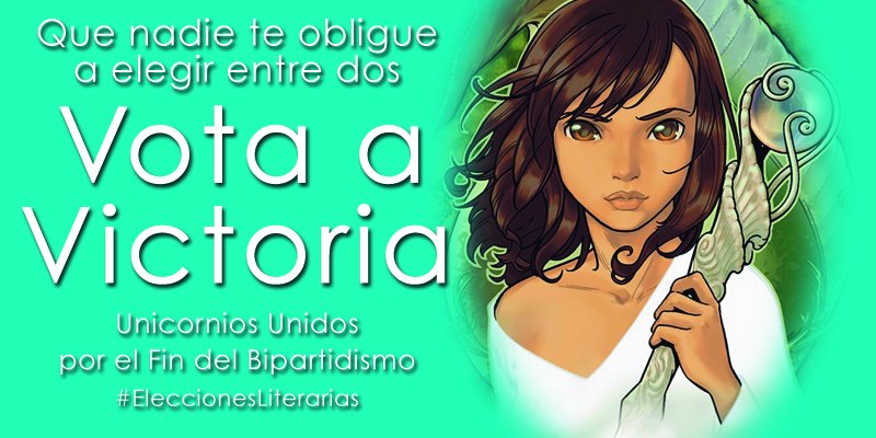 _LauraGallego's tweet photo. Que nadie te obligue a elegir entre dos. Vota a Victoria
#EleccionesLiterarias #memoriasdeidhún #enciclopediadeidhún https://t.co/PD3bdUhLTF