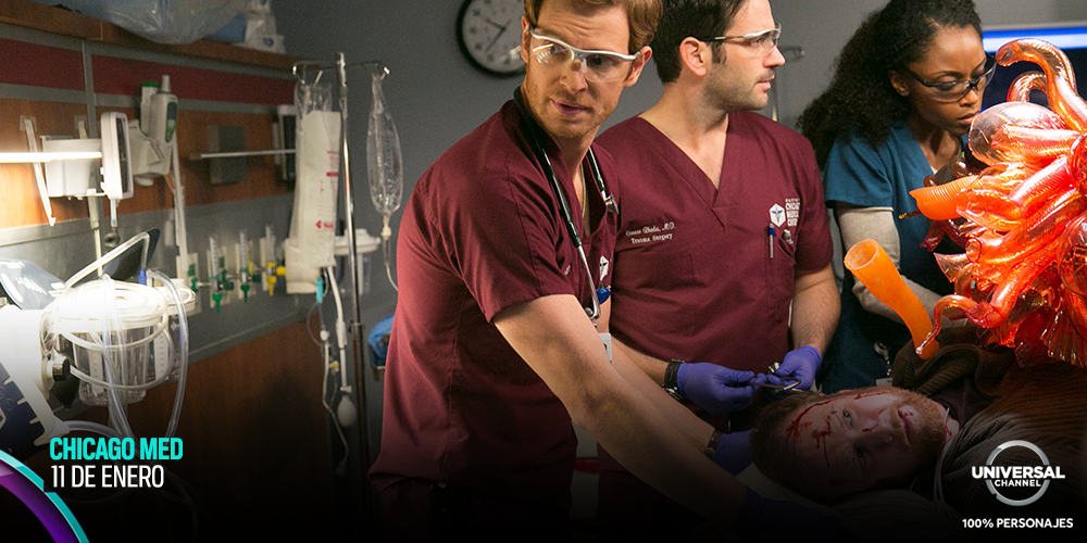 UniversalTVLA's tweet photo. Chicago es ciudad de héroes, ¿tenías alguna duda? Muy pronto llega #ChicagoMed a Universal Channel. https://t.co/4kRq1nCxTu