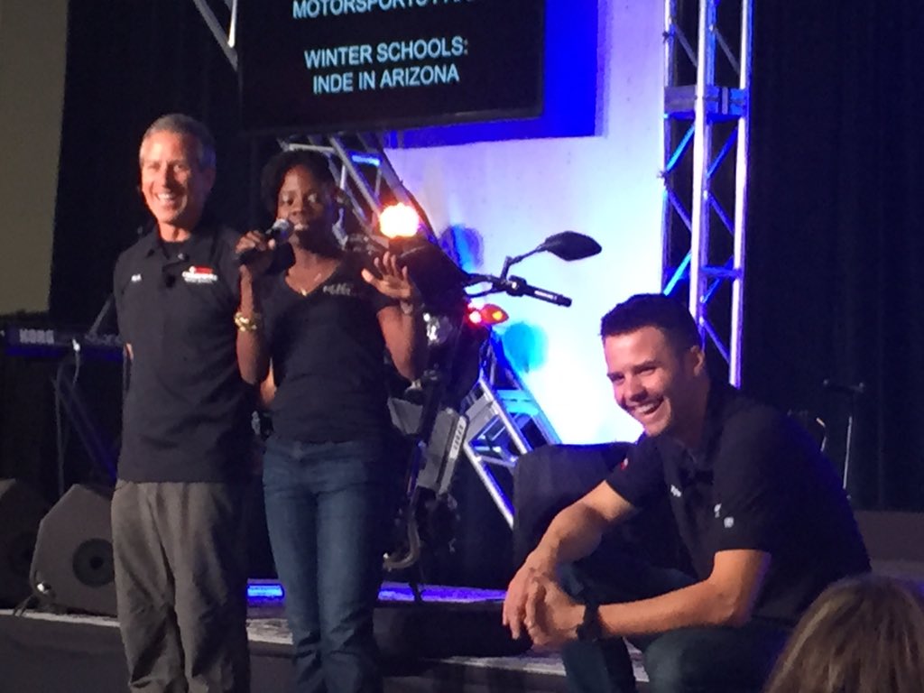 SJ24_SidewayZ's tweet photo. We had fun on stage w/@Champ_School instructors at NY's Int'l Motorcycle Show #ims this past wknd. #keepemsmiling😁 https://t.co/5HNZASRFFh
