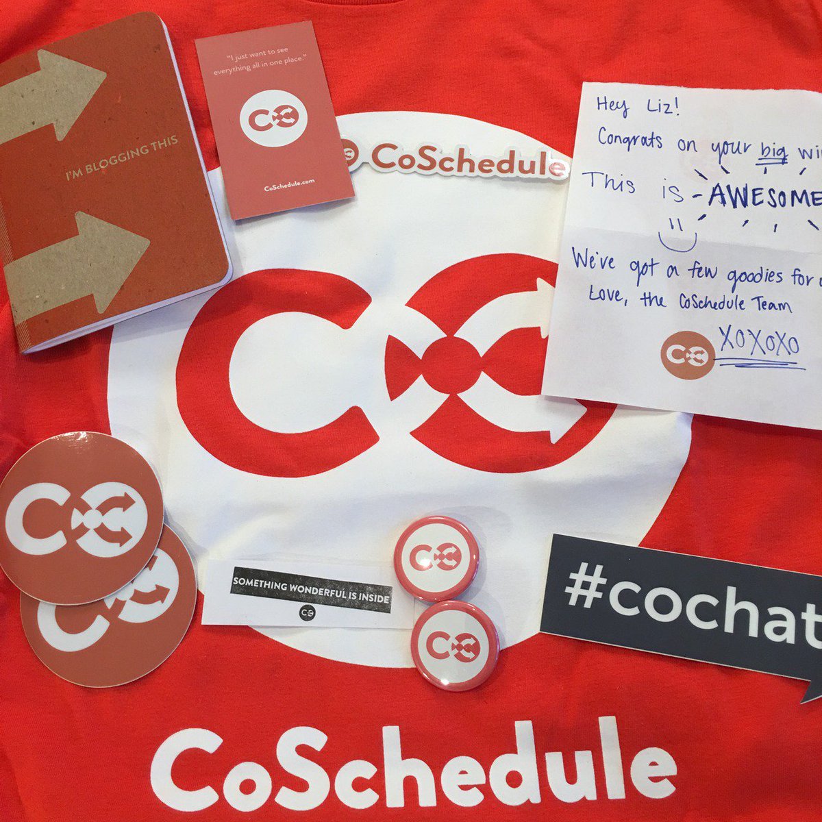 archipets's tweet photo. Congrats Liz on the headline contest win &amp; thanks #CoSchedule for the swag. ... @CoSchedule https://t.co/rJLspc3AwJ https://t.co/n3IDrI6iaw