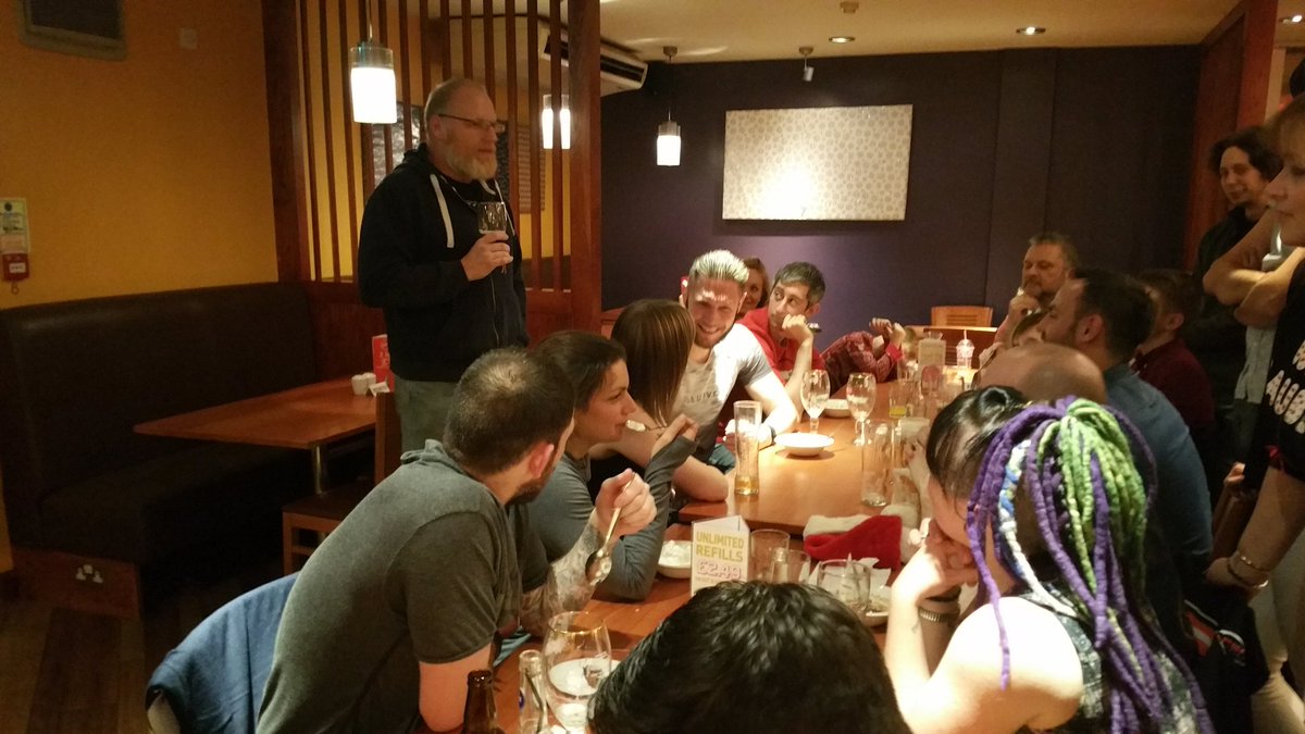 ReaperOCR's tweet photo. Team Reaper Christmas Party - good company, alright food, flowing drinks and the best team ever #teamspirit https://t.co/DfvVaihpFL