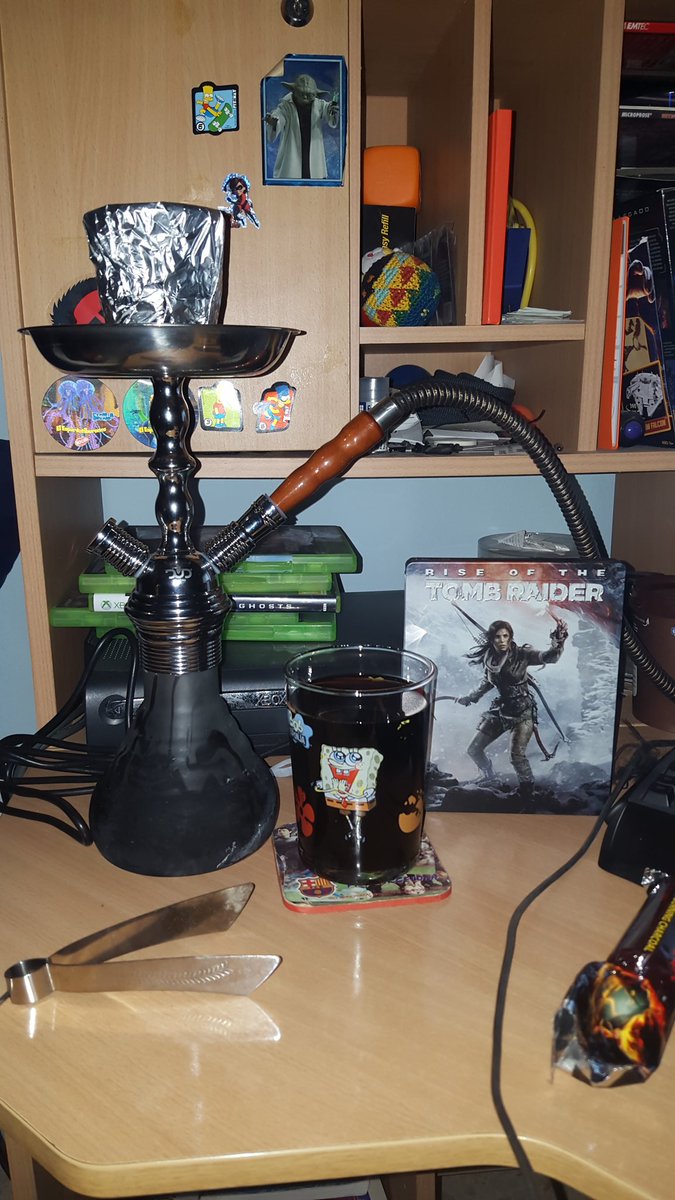 ManuelCerveraP's tweet photo. Plan de esta noche:
Cubatita, tomb raider y una de #cachimba

Mola o no @FumaShisha ??? https://t.co/zXNTILarDD