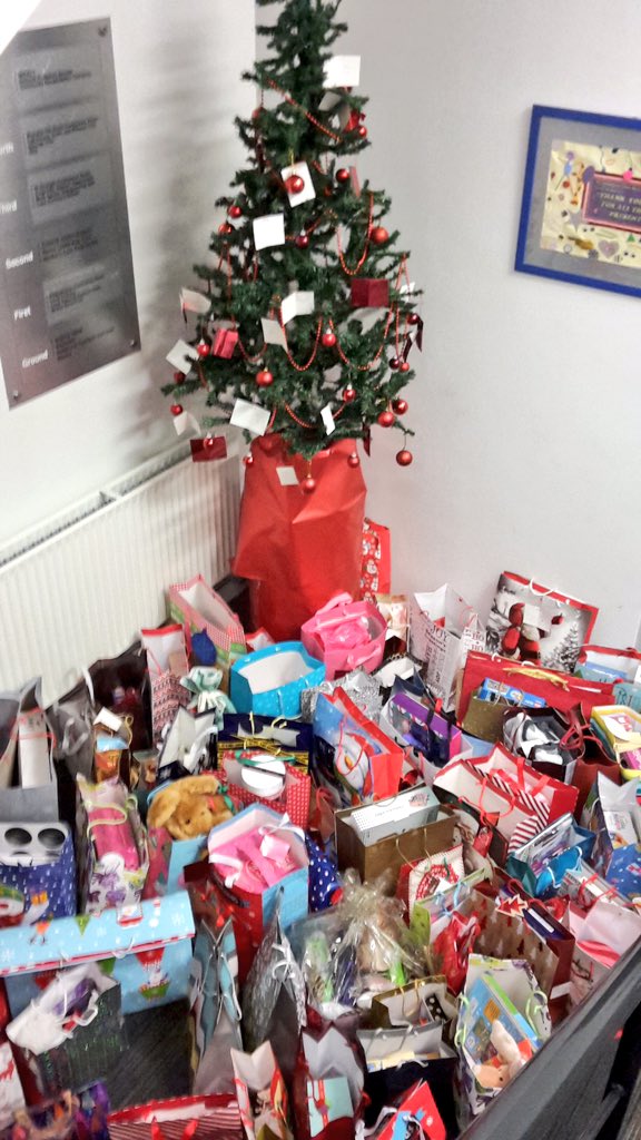 ASPolice's tweet photo. Gifts for @barnardos donated by staff &amp; officers from The Bridewell Police Station in #Bristol 🎁🎄 #XmasUDeserve https://t.co/lk2QamjCPd