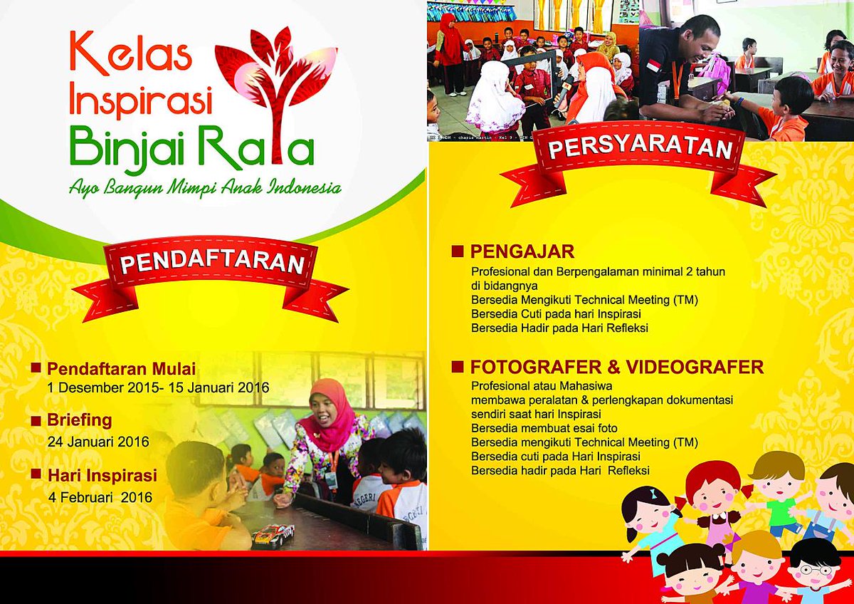 Yukk bangun mimpi anak bangsa dgn menjadi  Inspirator di #ki_binjairaya <a href="/KelasInspirasi/">KelasInspirasi</a> #ki