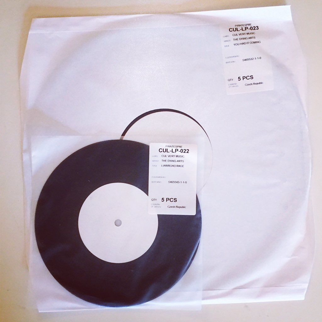 TheDyingArts's tweet photo. Hello test presses. https://t.co/uNFLQQ0lO8