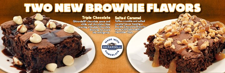 marcoscville's tweet photo. Satisfy your sweet tooth &amp; try our two new brownie flavors made w/ Ghirardelli Chocolate! https://t.co/7zqJJDJDkv https://t.co/bV9bskVhPx