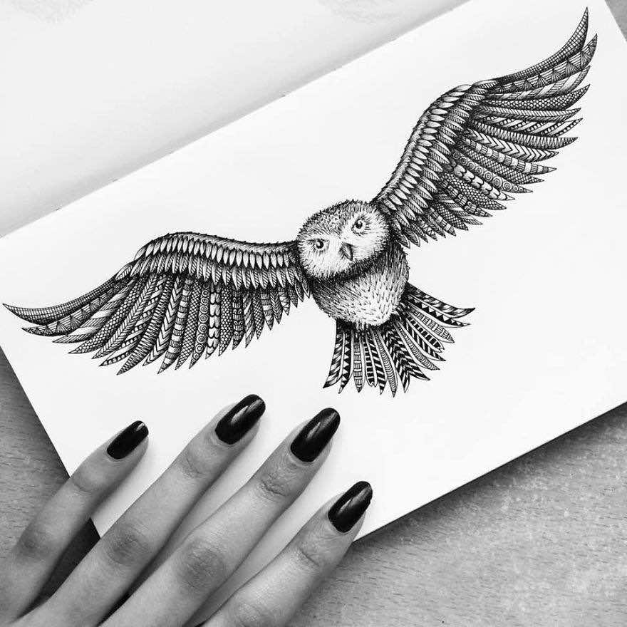 abduzeedo's tweet photo. Amazing Pen &amp; Paper Drawings by Pavneet Sembhi https://t.co/t2IG2LIesd https://t.co/8NcyULpBND