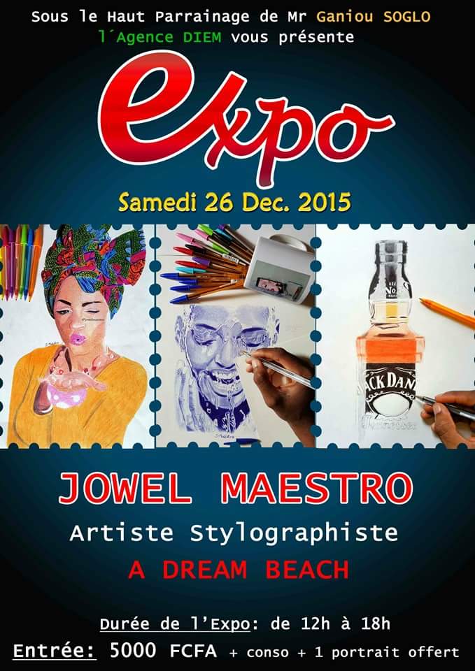 MyleneFlicka's tweet photo. Jowël Maestro fait sa première exposition !  Il a été le premier #Irawo 
Son interview : https://t.co/zHrOt2C185 https://t.co/P83NXaerjo