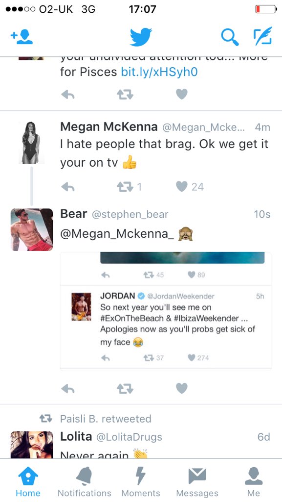 Gan on here? Bear stirring again hahaa <a href="/Megan_Mckenna_/">Megan McKenna</a> <a href="/stephen_bear/">Justice for victims</a> <a href="/JordanWeekender/">JORDAN DAVIES</a>