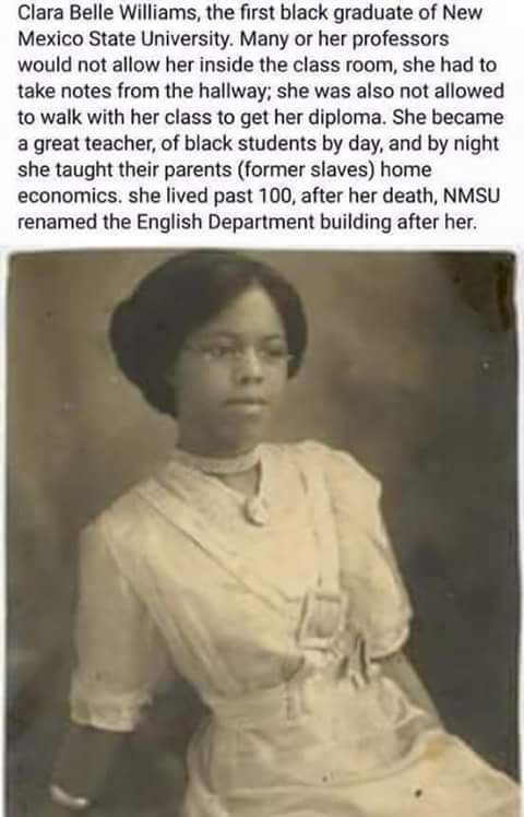 ABE_Blackman's tweet photo. Get to know Clara Belle Williams.... https://t.co/saAlNLpDBr