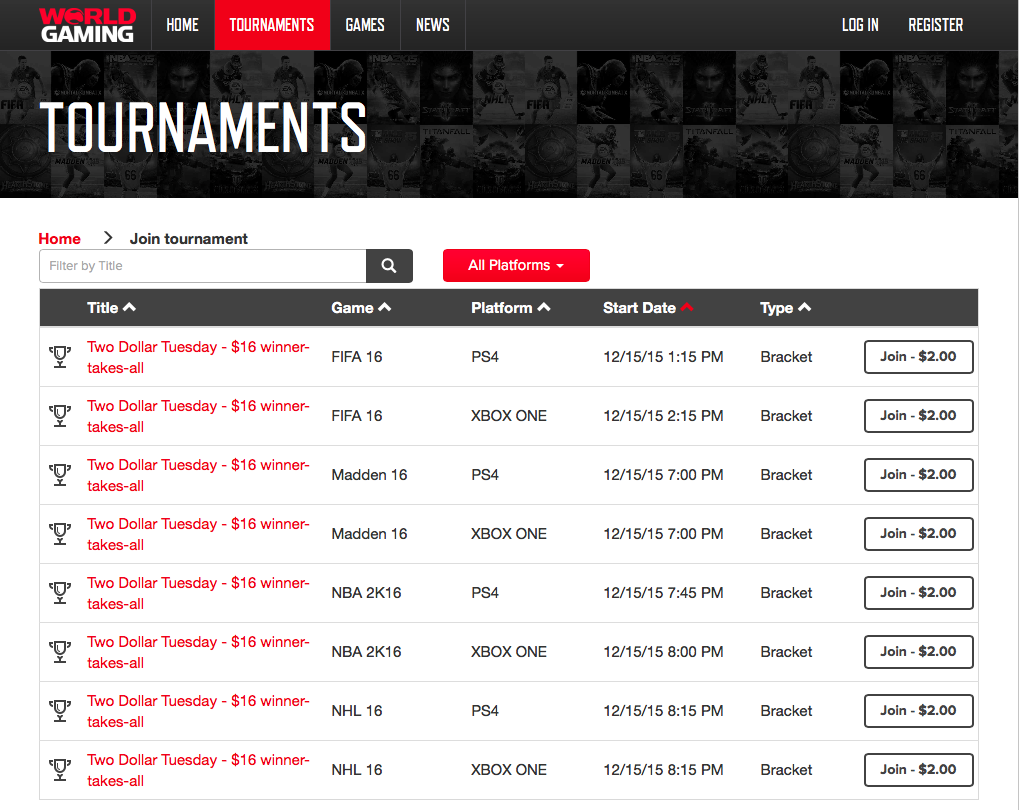 WG__George's tweet photo. Check out these Two-Dollar Tuesday Tournaments only on @WorldGaming #WGNation https://t.co/W1CfImKpvF