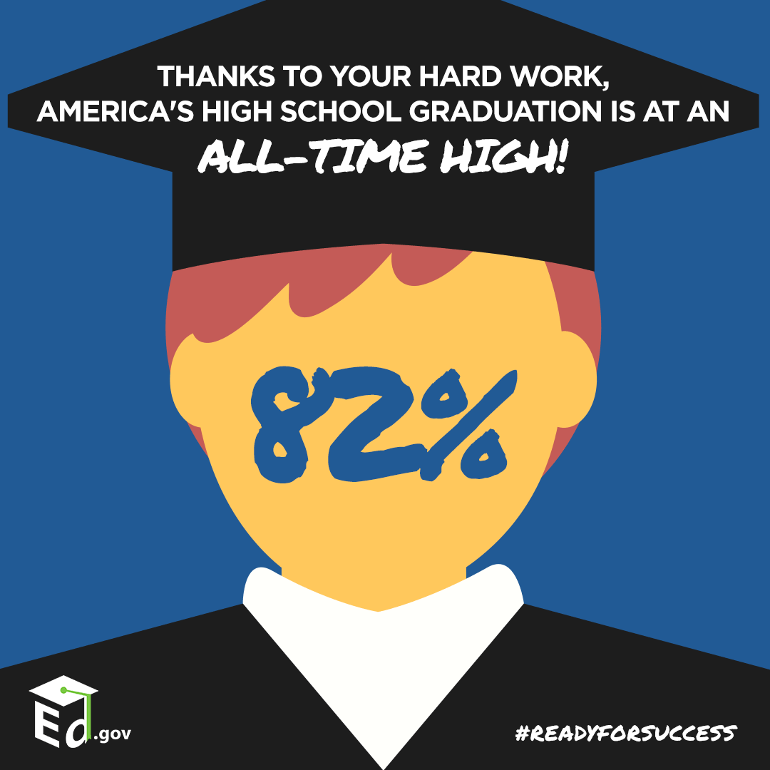 SecretaryKing44's tweet photo. 82%! The hard work of teachers, administrators, students &amp; their families has made these gains possible. Thank you! https://t.co/mNZFgcOO39
