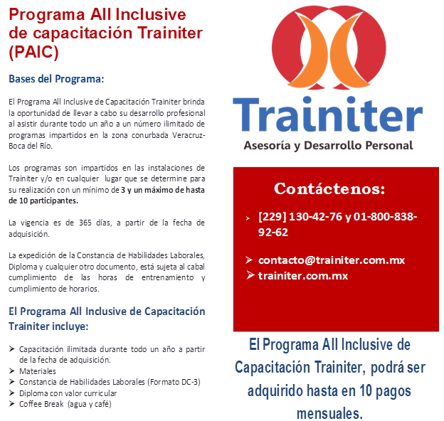 ruta_al_exito's tweet photo. Conoce nuestro Programa All Inclusive. La mejor inversión para tu crecimiento profesional #Veracruz #BocadelRío https://t.co/uwcy0q6aGm