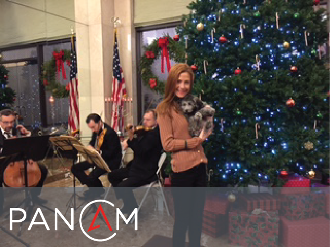 PanAmEquities's tweet photo. #FalconTower residents enjoyed a beautiful string quartet last night. What better way to get in the #holiday spirit? https://t.co/wEznPT6OE2