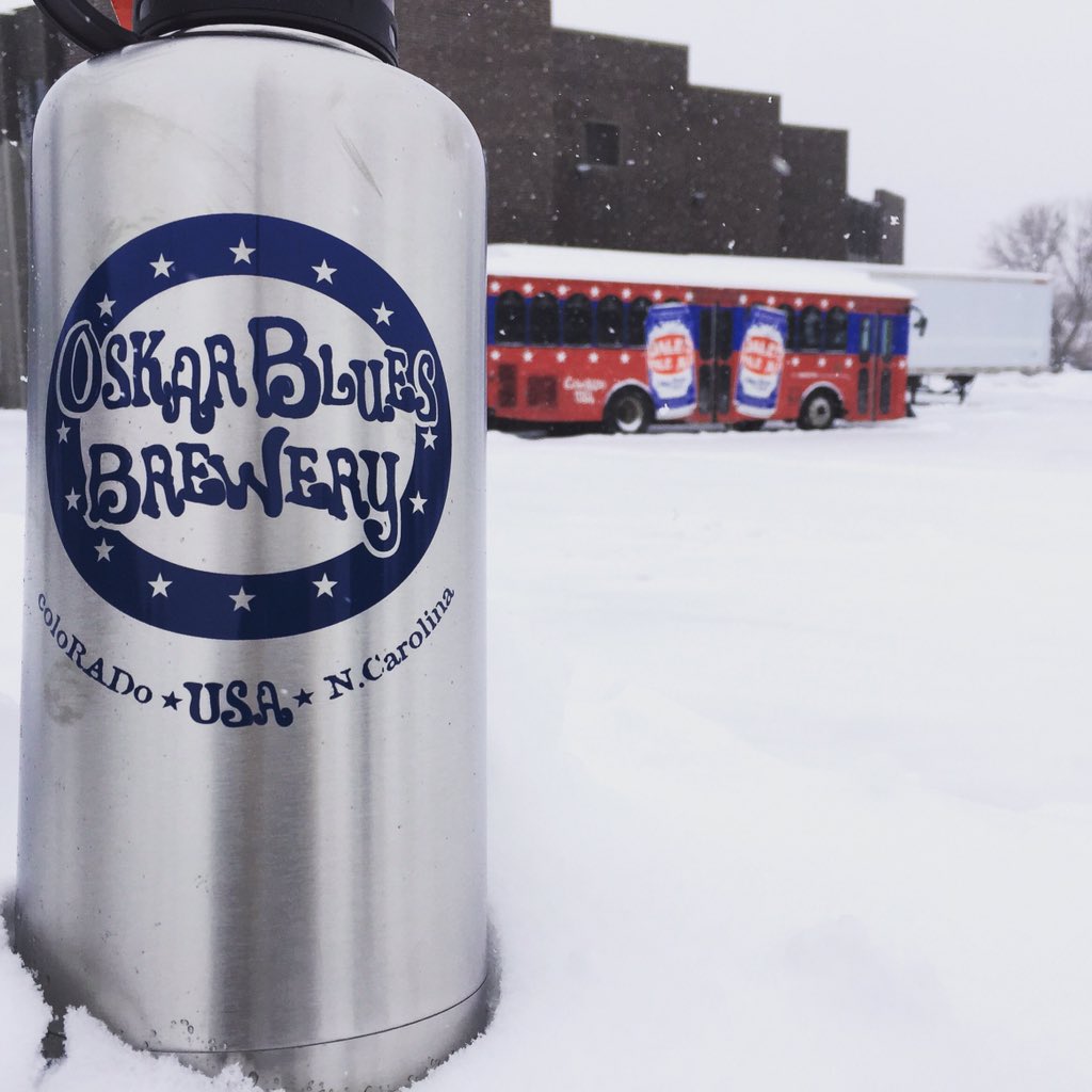 Win this big, motha of an <a href="/oskarblues/">Oskar Blues Brewery</a> growler for today's #12DaysofGiving! Donate by 12pm candaid.org