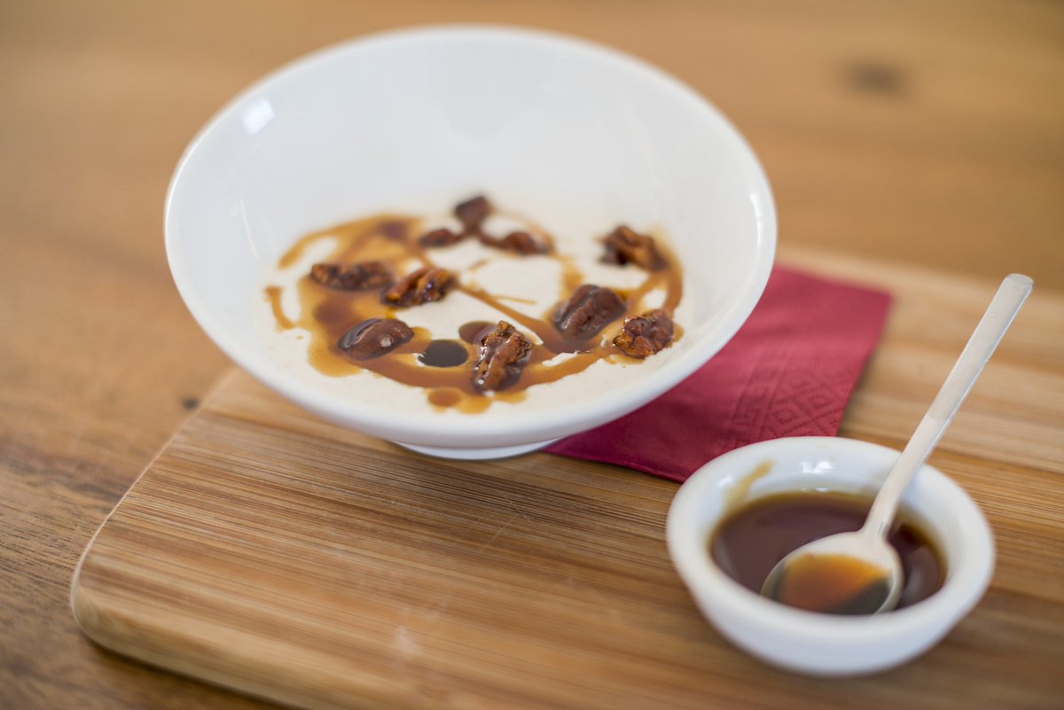 WildBeets's tweet image. Maple syrup is better than sugar especially in our yoghurt maple pecan bowl. #wildbeets #ibiza #food