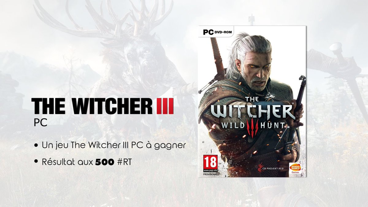 kylian_ccmotion's tweet photo. CONCOURS spécial 25K ! 
#RT et follow @CineGaming35 et @ZoneActuFR pour tenter de remporter un jeu THE WITCHER 3 ! https://t.co/v8yh6zjmr5