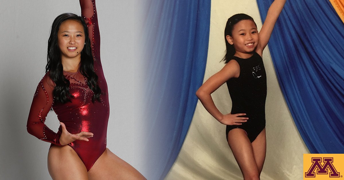 GopherWGym's tweet photo. Learn more about freshman @The_Ung10 and what led her to become a Golden Gopher gymnast. https://t.co/FTvGIaW4xK https://t.co/Nf6cUVcpup