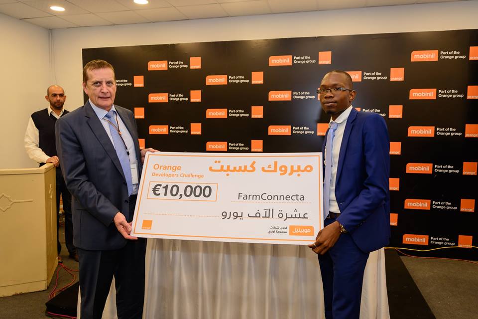 nabila_jdoa's tweet photo. Congratulations for Mr Kabo from Botswna for winning the big prize of 10,000 Euro #orangedevchallenge @aduvaldelort https://t.co/MGQNjq4MFd