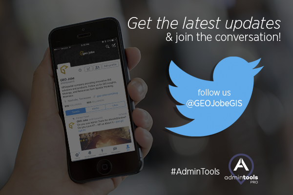 NeillJobe's tweet photo. Follow @GEOJobeGIS for the latest in service and product offerings. #geopowered #admintools #mapfolio https://t.co/vT1IW3gJHG