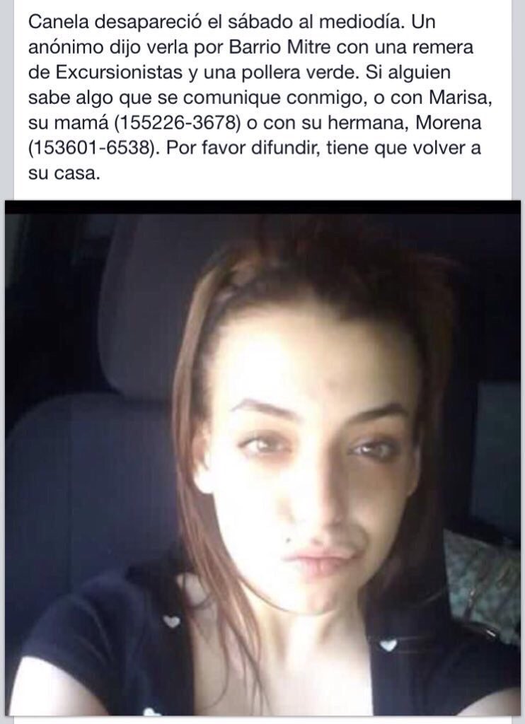 LucianaMToimil2's tweet photo. Desapareció hace 3 días. Tiene 20 años.La familia esta desesperada. Ayudas a difundir? https://t.co/A4RjMP64Ug