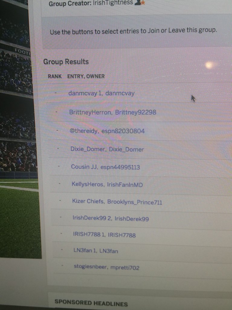 NDFanRadio's tweet photo. If you joined "#NDFanRadio" bowl mania, that is the old 2014 group. You need to be in "HLS/ND Fan Radio" for 2015 https://t.co/09Jfqlg6Zy