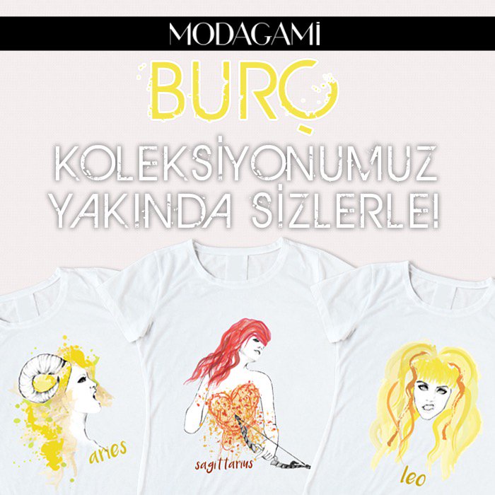 modagami's tweet photo. Modagami Burç koleksiyonumuz yakında sizlerle:) RT yapın, fırsatları kaçırmayın😉 #modagami #burcunusoyle #tshirt https://t.co/SlJJSZiKQZ