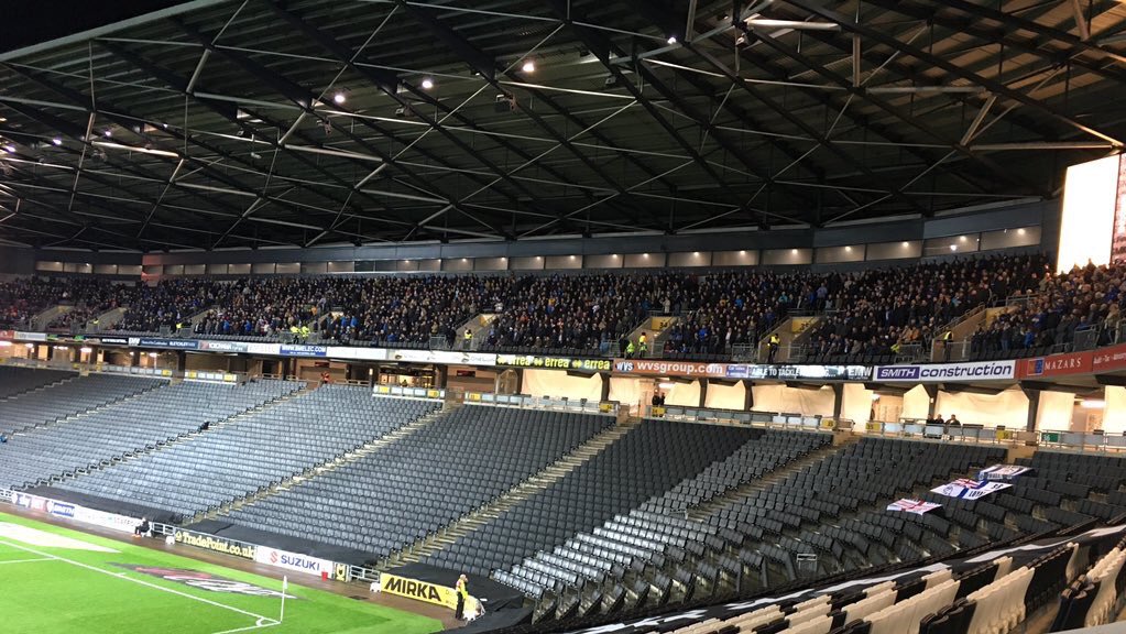 AwayDays_'s tweet photo. Over 2,200 Sheffield Wednesday fans at MK Dons tonight. #swfc https://t.co/ao5crYcjPL