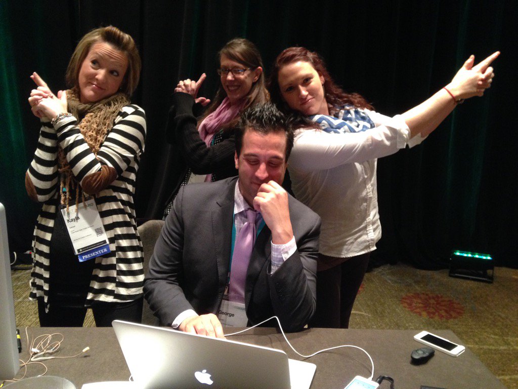 tvagle's tweet photo. Here's a #TBT to #TIES13 with @gcouros & his angels @MrsDelz @FrauJago @lindzj3 #ties15 https://t.co/iZDHhfg0Or