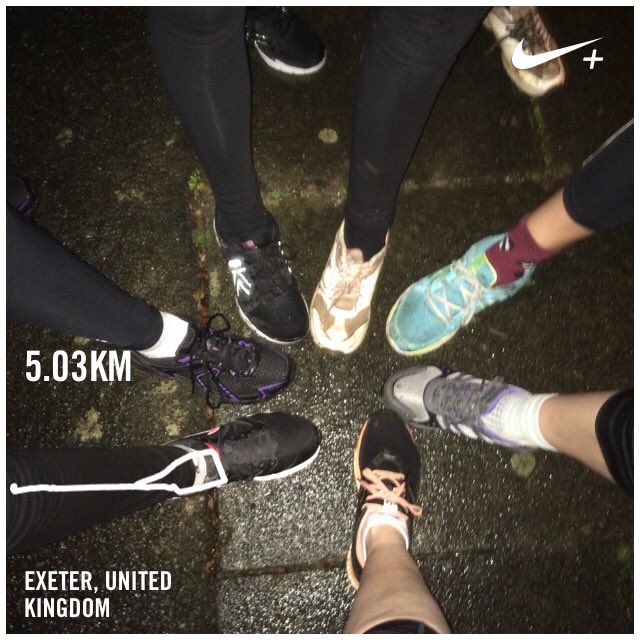 Exeter5krun's tweet photo. Well done all ... Covered 5k tonight 8 x 2 x 4 !! Nearly ready for a non stop 5 !! #couch25k  #runexeter https://t.co/ALUtHAjzps