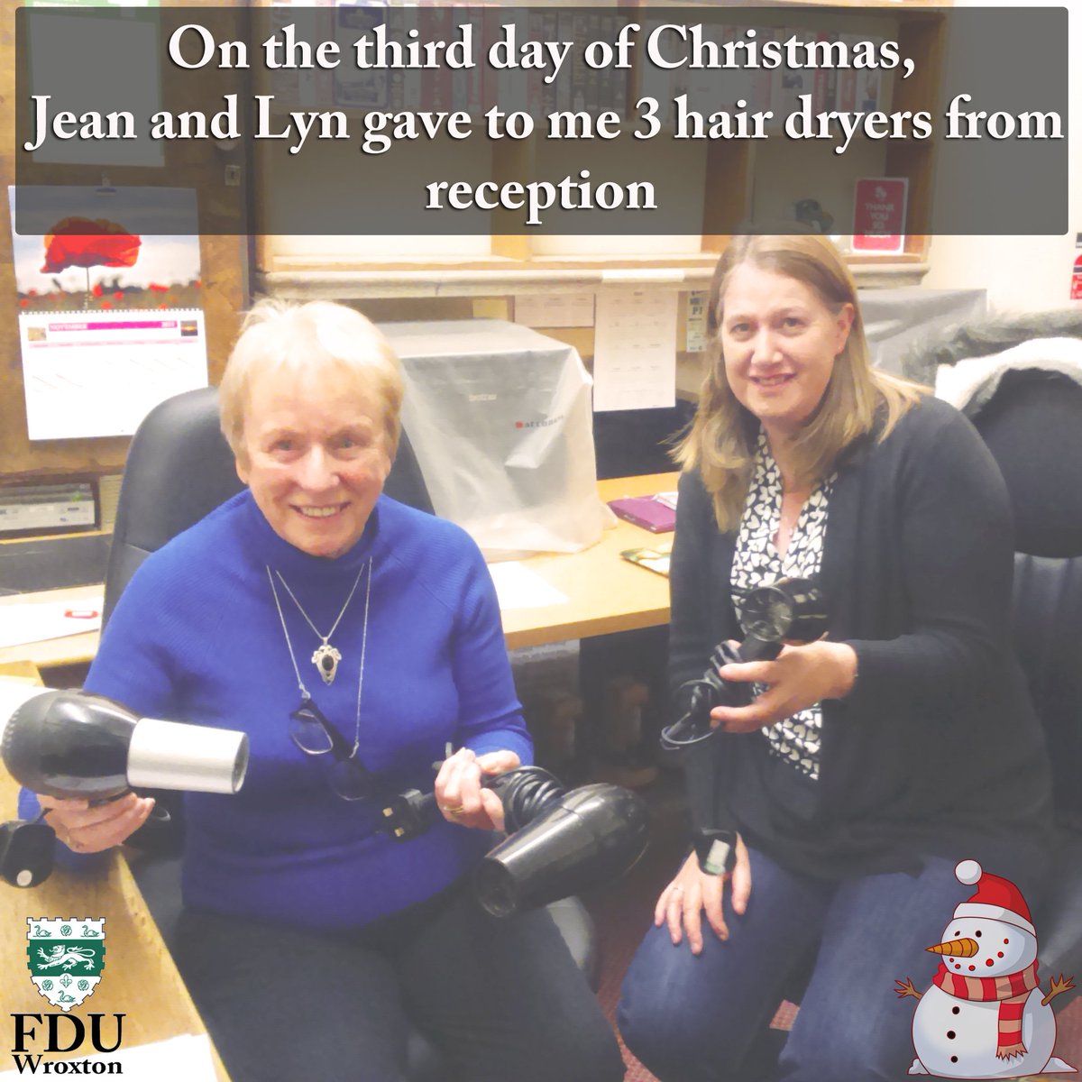 WroxtonCollege's tweet photo. Day 3 of our 12 days of Christmas https://t.co/TRBXRHbVxK