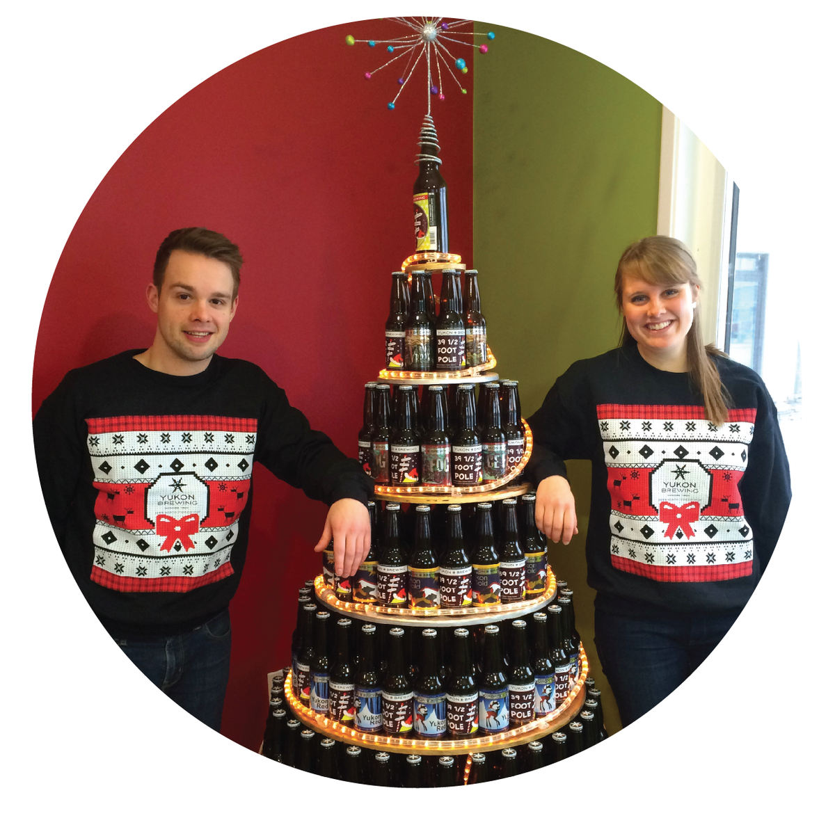 yukonbeer's tweet photo. Our UGLY SWEATERS are back by popular demand! While Supplies Last!  #UglySweaterHolidayParty https://t.co/FdWhQBD47R