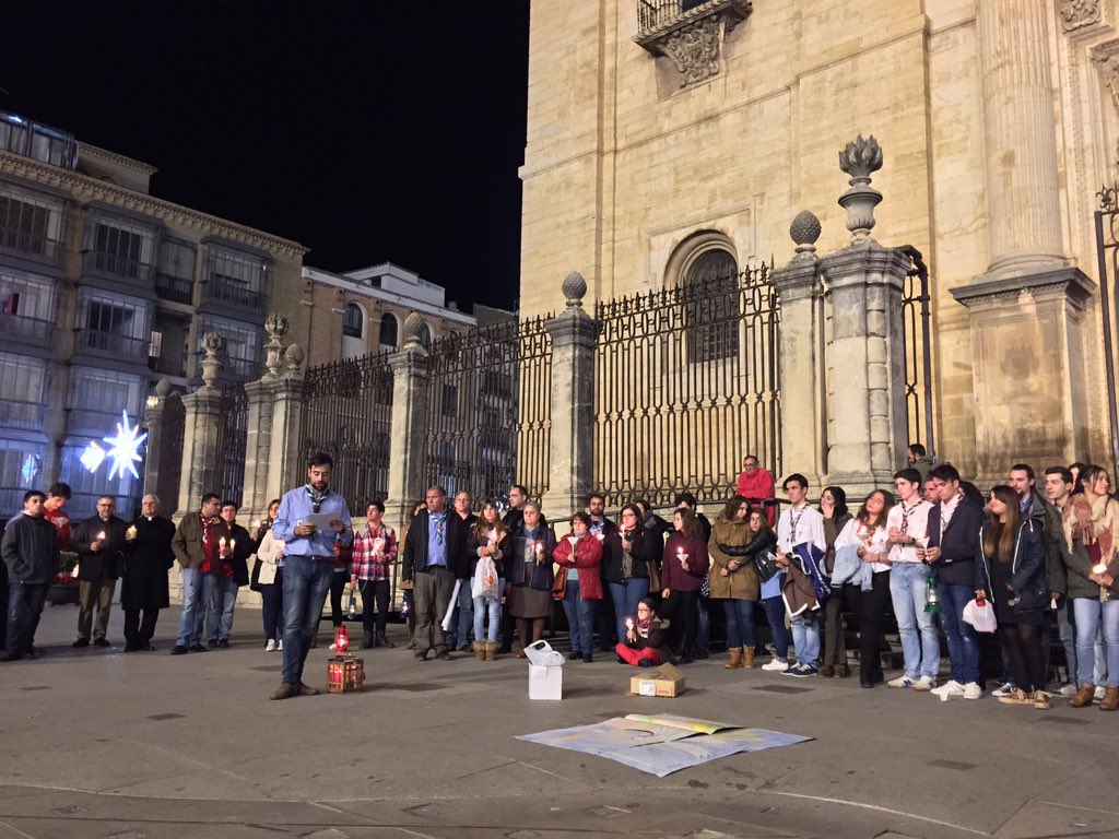 Lectura del manifiesto de <a href="/scoutsur/">Scouts Católicos de Andalucía</a> #LPB2015