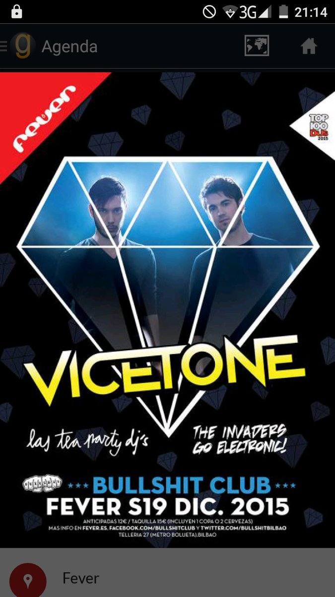 gauapp's tweet photo. Sorteamos 2 ENTRADAS para el enésino bombazo de @BullshitBilbao @FeverClubBilbao! @Vicetone are coming! RT&amp;Follow! https://t.co/TSl6ChtZ44