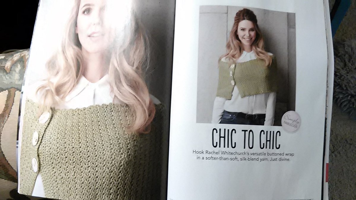 RWhitechurch's tweet image. My #crochet wrap design is in this month's issue of @SimplyCrochet_ #makingwinter ☺