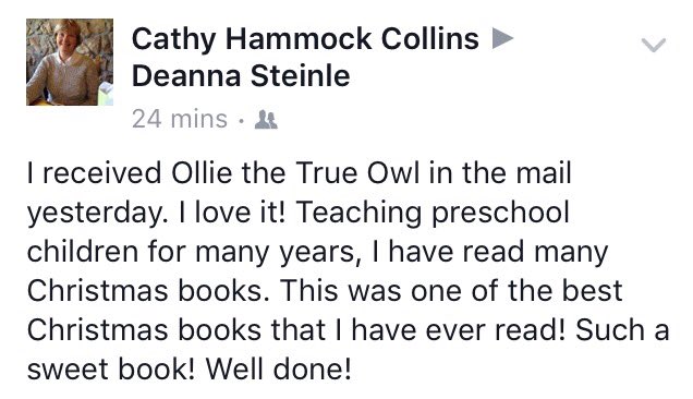 TrueOwlSeries's tweet photo. The first review of my book! Thank you! #bookreview #author #TheTrueOwlsSeries https://t.co/TjYsXvzgCn