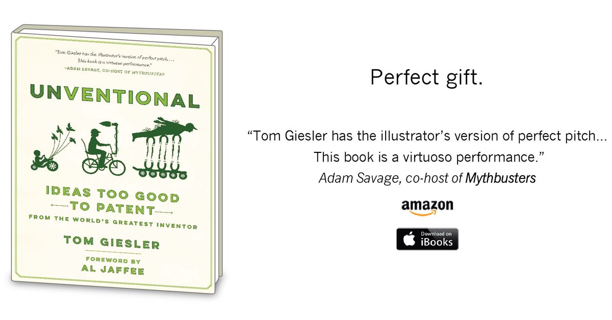 tomgiesler's tweet photo. Al Jaffee of @MADmagazine wrote the foreword to #unventional. A hilarious #holidaygift. https://t.co/Y6Aip752Wq https://t.co/mFXs0uaq4Q