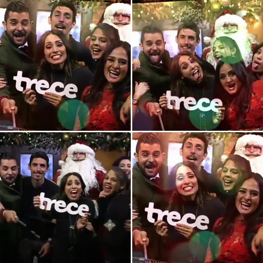 FCSoloEllas4's tweet photo. Promos Navideños🎅🎄@AztecaTrece #Selfie #ElTreceContigo @yosoyalexgarza @rikardocasares @AlbertoGuerraR @marygrajales https://t.co/kkS5rPbZNs