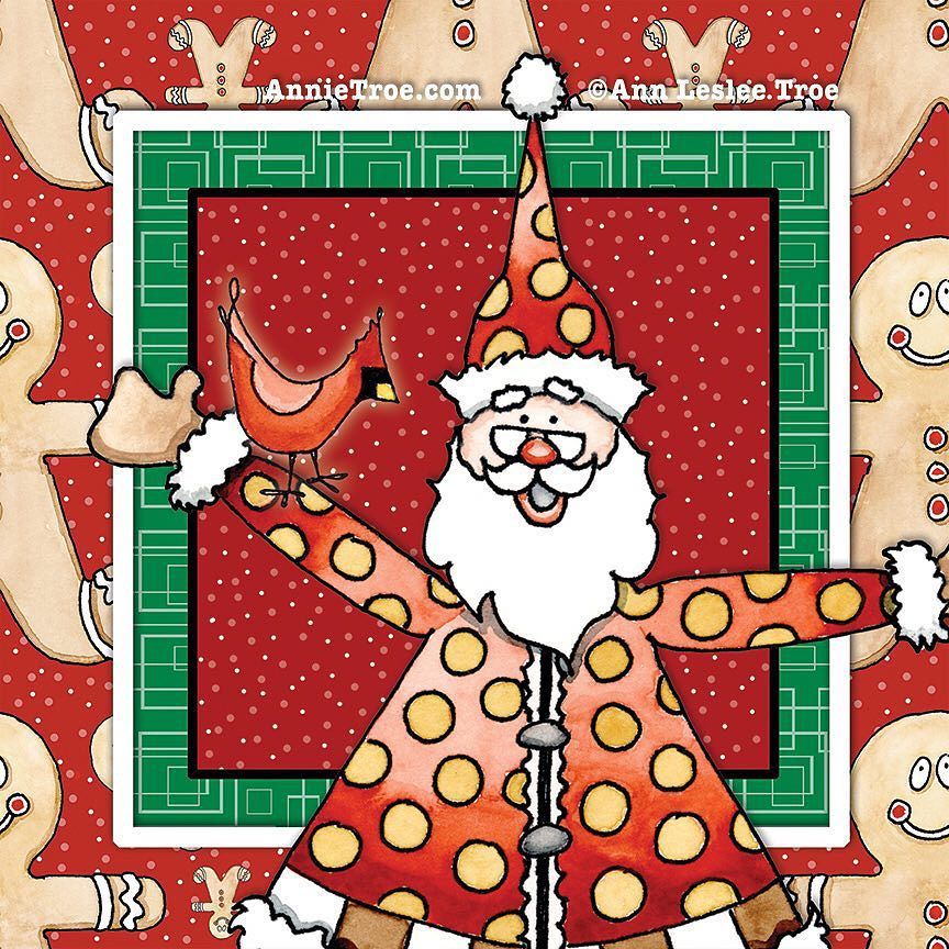 annietroe.com #happyholidays ! #santa #christmas #artlicensingshow ift.tt/1QKnkwu