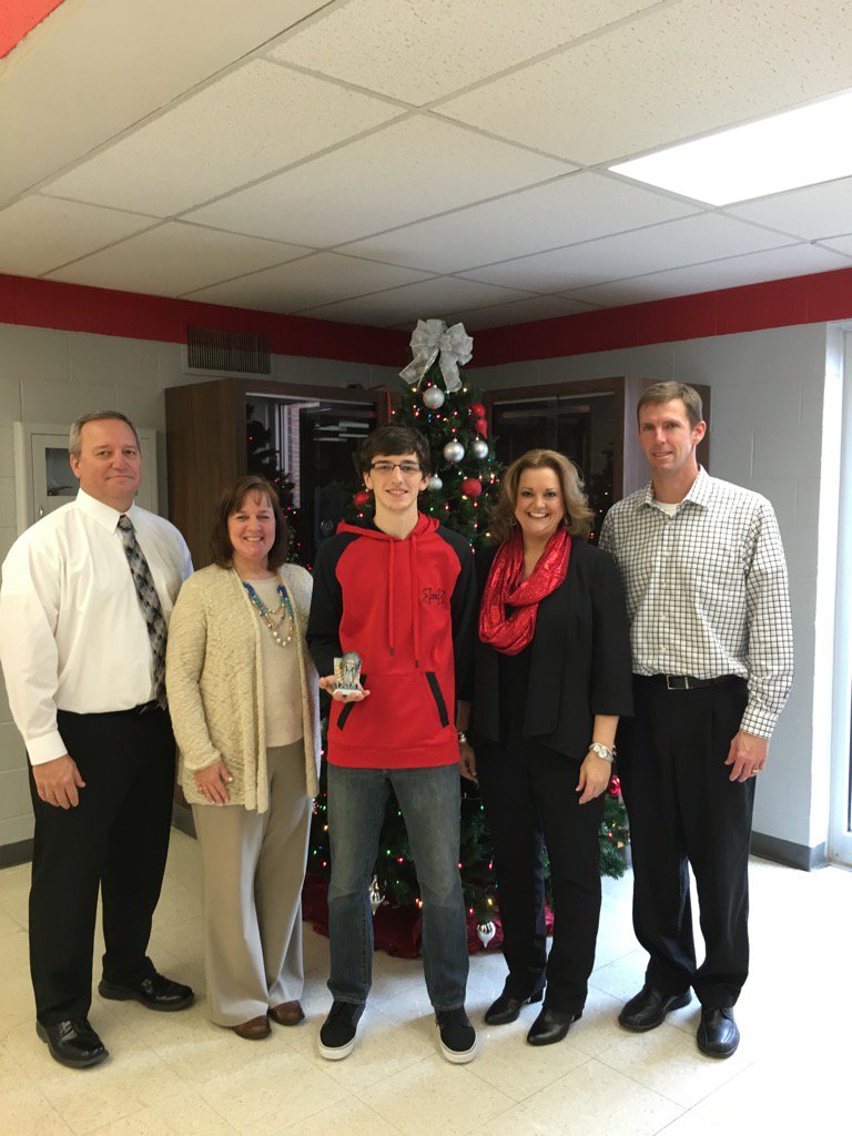 Congratulations Ryan, our 1st semester Neoga Indian School Spirit award recipient.