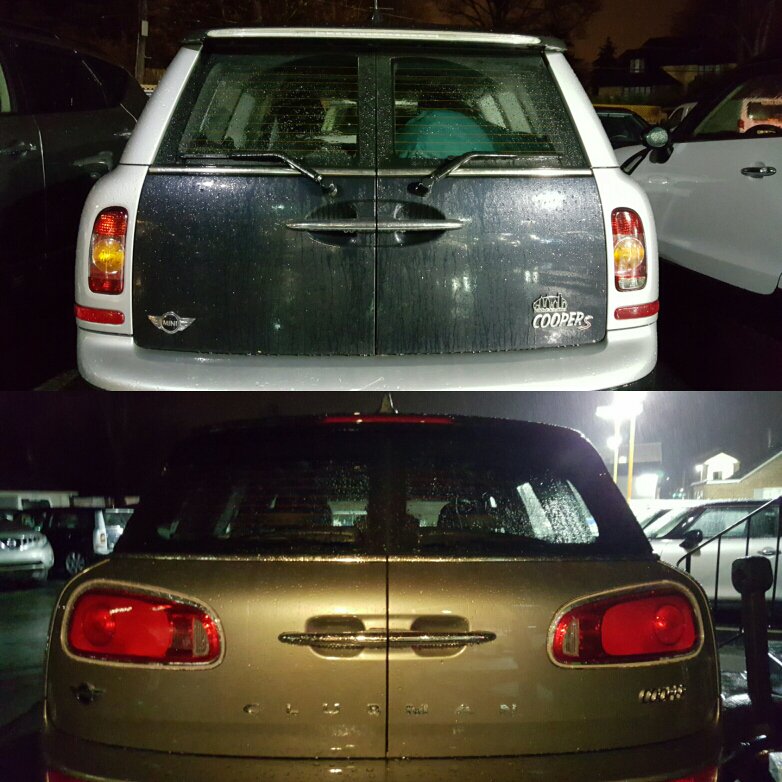 MINIMainLine's tweet image. The 2016 Clubman. Same iconic barn doors and the same....um, well, Cooper logo.