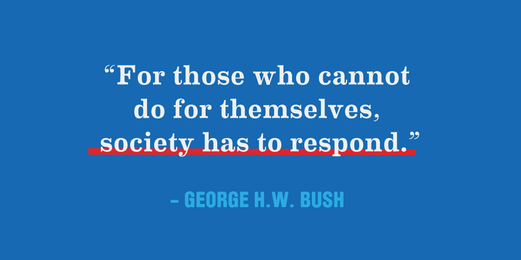 Pres. Bush knew that hunger was a national priority. What will <a href="/JebBush/">Jeb Bush</a> do to fight hunger? #GOPDebate