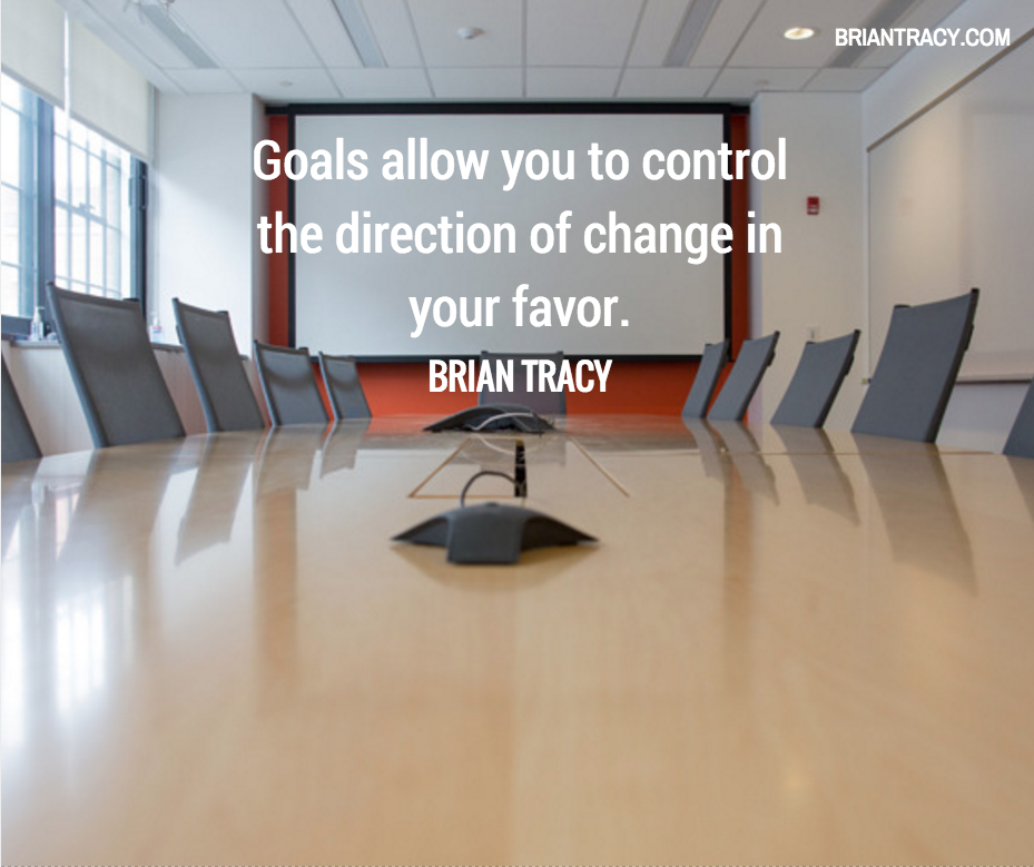 BrianTracy's tweet photo. Goals allow you to control the direction of change in your favor. https://t.co/z3uSbzFt5t