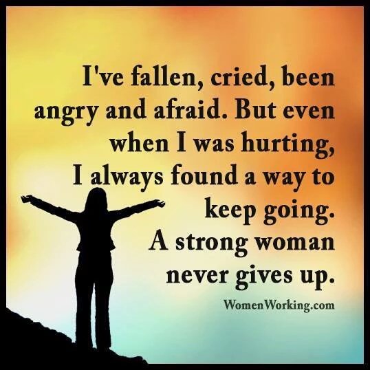 Strong Woman Never Give Up Sunita Chadha On Twitter: "Yes...a #Strong Woman Never Give Up !!!  #Womanpower Https://T.co/Zhjio0Ygp8" / Twitter