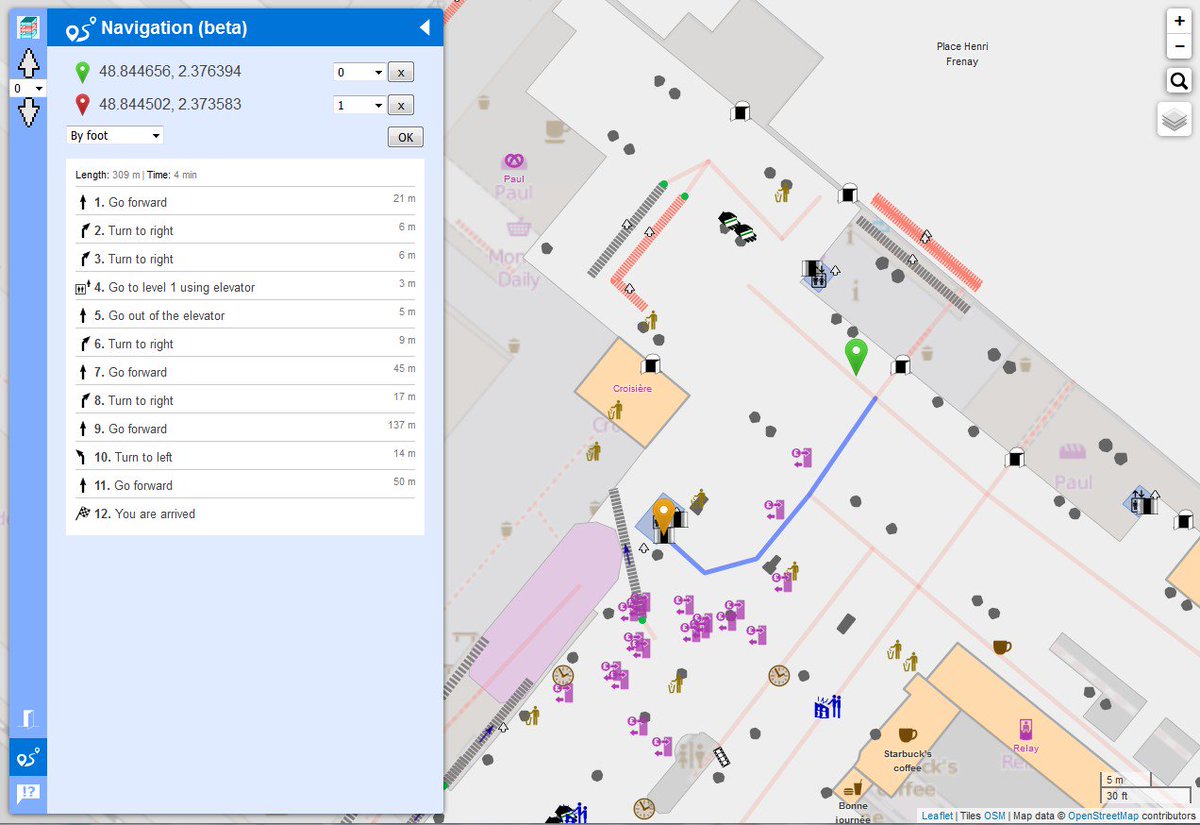 JLZIMMERMANN's tweet photo. A great improvement for indoor routing with #OpenLevelUp thanks to @PanierAvide https://t.co/QExj8nVbeh @harry_wood https://t.co/K6JqBC7q2o