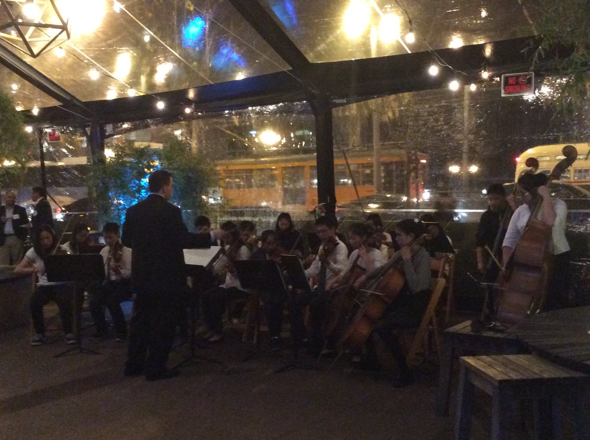 rmstrojans's tweet photo. Mr. Donohue's Orchestra playing @salesforce Holiday Party. https://t.co/0MOKVTzqdd